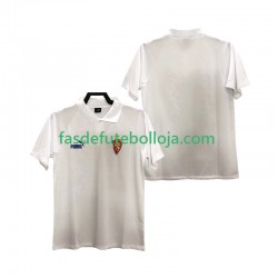 Camisola 1º Equipamento Real Zaragoza 1995 Manga Curta Retro ,Homem