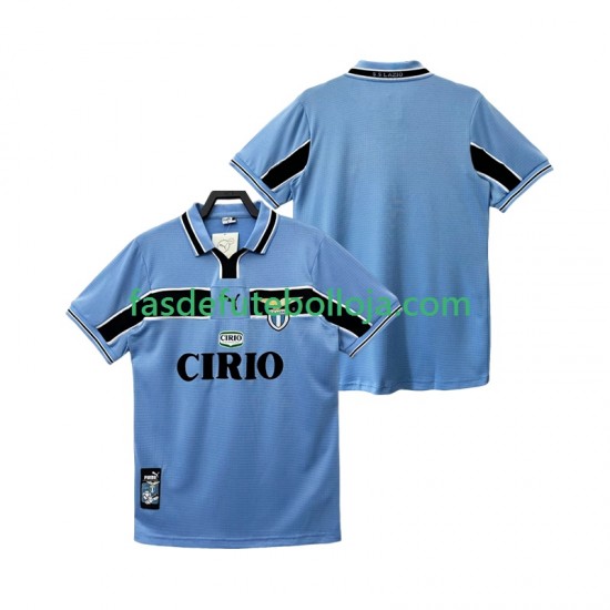 Camisola 1º Equipamento SS Lazio 1998 1999 Manga Curta Retro ,Homem