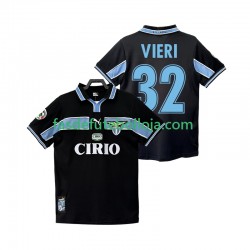 Camisola 2º Equipamento SS Lazio VIERI 32 1998 1999 Manga Curta Retro ,Homem