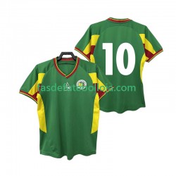 Camisola 2º Equipamento Seleção Senegalesa 10 2002 Manga Curta Retro ,Homem