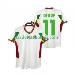 Camisola 1º Equipamento Seleção Senegalesa DIOUF 11 2002 Manga Curta Retro ,Homem