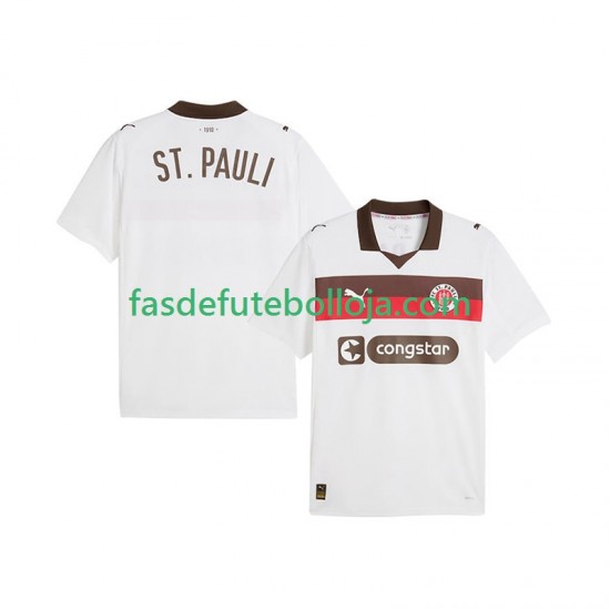 Camisola 2º Equipamento St. Pauli 2025-2026 Manga Curta ,Homem