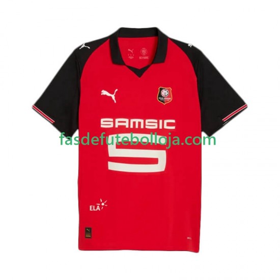 Camisola 1º Equipamento Stade Rennais 2025-2026 Manga Curta ,Homem
