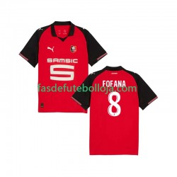Camisola 1º Equipamento Stade Rennais Seko Fofana 8 2025-2026 Manga Curta ,Homem
