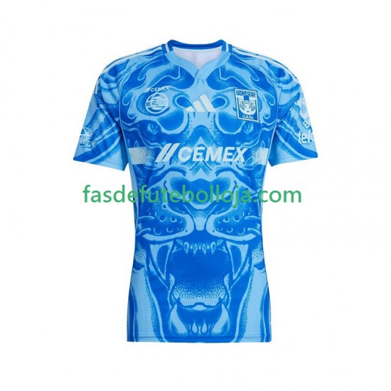 Camisola 2º Equipamento Tigres UANL 2025-2026 Manga Curta ,Homem