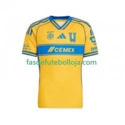Camisola 1º Equipamento Tigres UANL 2025-2026 Manga Curta ,Homem