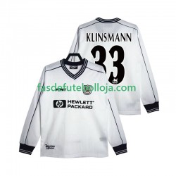 Camisola 1º Equipamento Tottenham Hotspur KLINSMANN 33 1997 1999 Manga Comprida Retro ,Homem