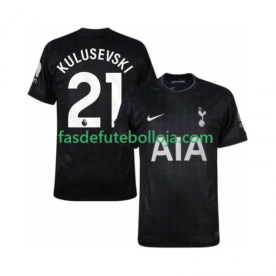 Camisola 2º Equipamento Tottenham Hotspur Kulusevski 21 2025-2026 Manga Curta ,Homem