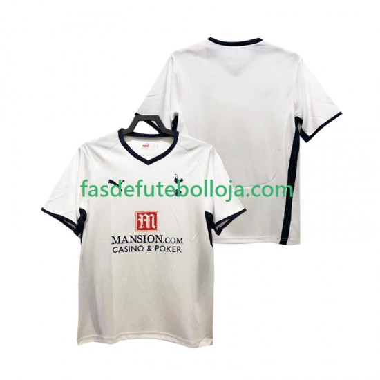 Camisola 1º Equipamento Tottenham Hotspur 2009 2008 Manga Curta Retro ,Homem