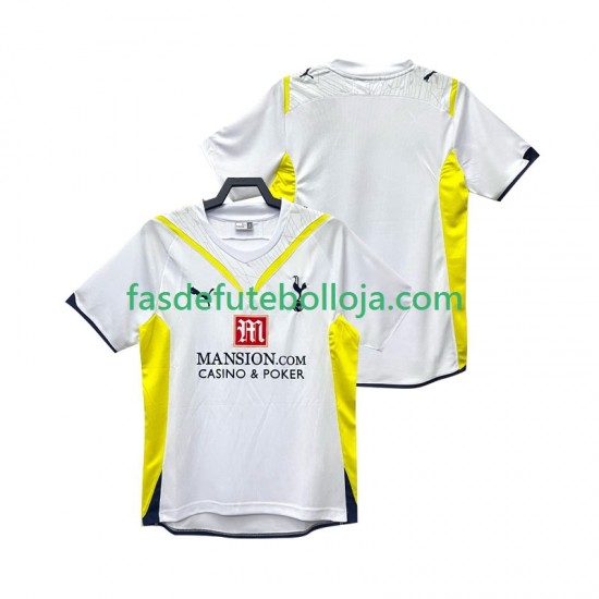 Camisola 1º Equipamento Tottenham Hotspur 2009 2010 Manga Curta Retro ,Homem