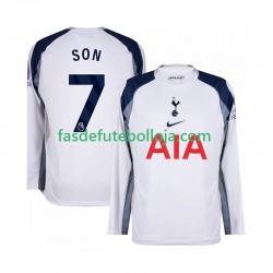 Camisola 1º Equipamento Tottenham Hotspur Son Heung-Min 7 2025-2026 Manga Comprida ,Homem