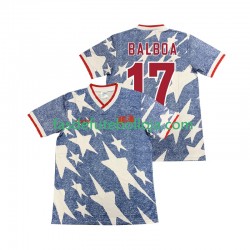 Camisola 2º Equipamento Seleção Estados Unidos BALBOA 17 1994 Manga Curta Retro ,Homem