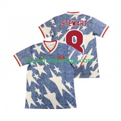 Camisola 2º Equipamento Seleção Estados Unidos STEWART 8 1994 Manga Curta Retro ,Homem