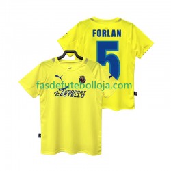 Camisola 1º Equipamento Villarreal CF FORLAN 5 2005 2006 Manga Curta Retro ,Homem