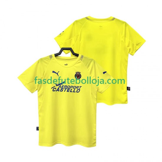 Camisola 1º Equipamento Villarreal CF 2005 2006 Manga Curta Retro ,Homem
