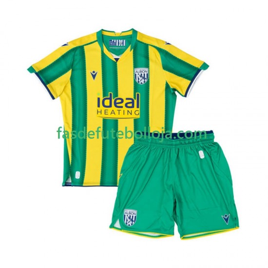 Camisola 2º Equipamento West Bromwich Albion 2025-2026 Manga Curta ,Criança