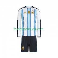 Camisola 1º Equipamento Seleção Argentina World Cup 2026 Manga Comprida ,Criança