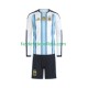 Camisola 1º Equipamento Seleção Argentina World Cup 2026 Manga Comprida ,Criança