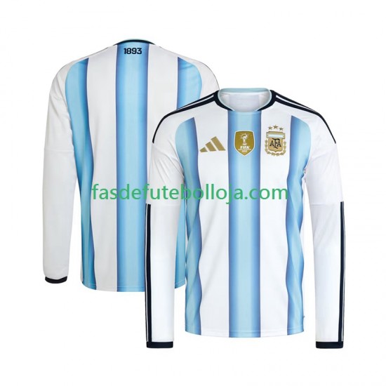 Camisola 1º Equipamento Seleção Argentina World Cup 2026 Manga Comprida ,Homem