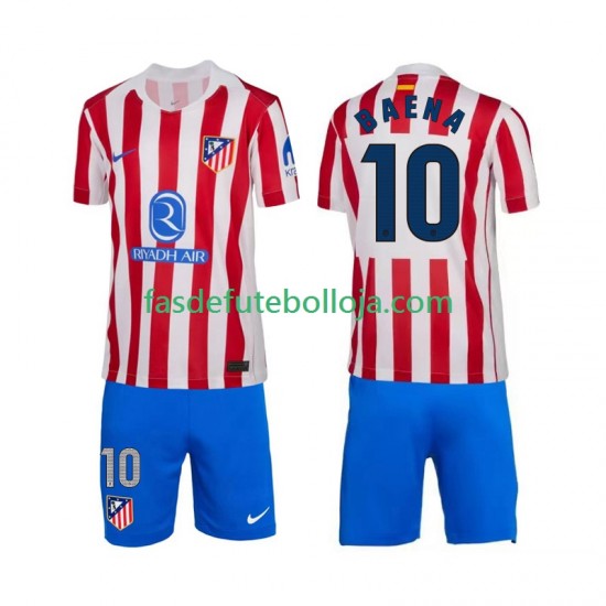 Camisola 1º Equipamento Atlético Madrid Alex Baena 10 2025-2026 Manga Curta ,Criança