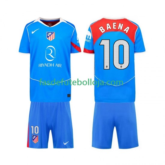 Camisola 3º Equipamento Atlético Madrid Alex Baena 10 2025-2026 Manga Curta ,Criança