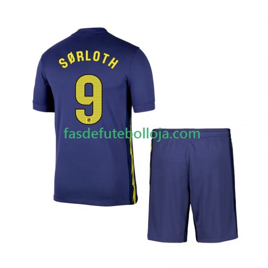 Camisola 2º Equipamento Atlético Madrid Alexander Sorloth 9 2025-2026 Manga Curta ,Criança