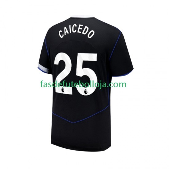 Camisola 3º Equipamento Chelsea Moises Caicedo 25 2025-2026 Manga Curta ,Homem