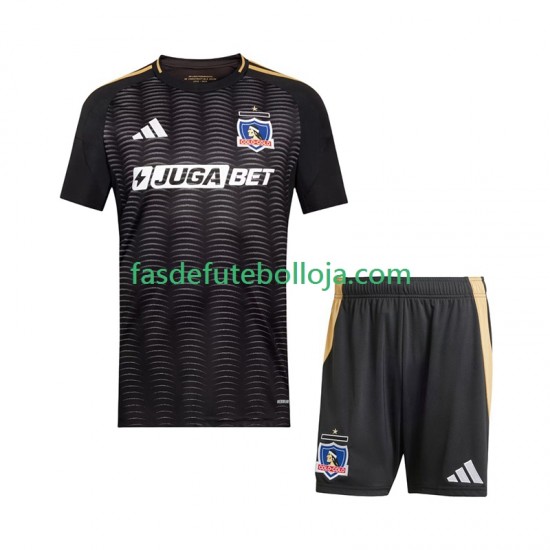 Camisola 2º Equipamento Colo-Colo 2025-2026 Manga Curta ,Criança