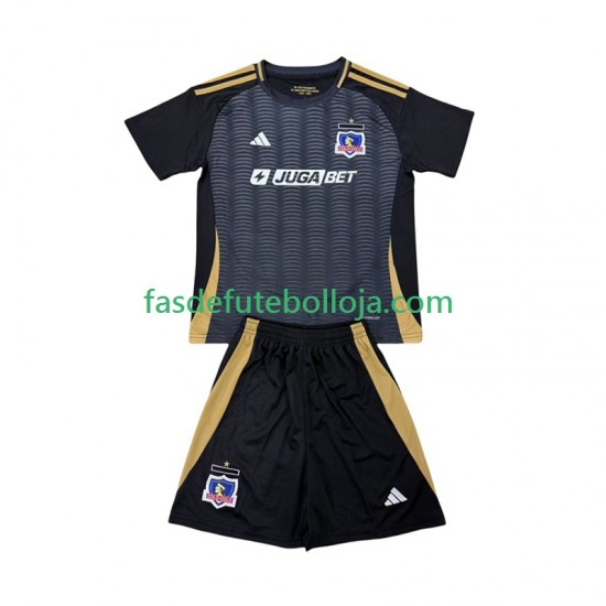 Camisola 2º Equipamento Colo-Colo 2025-2026 Manga Curta ,Criança