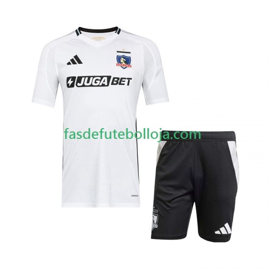 Camisola 1º Equipamento Colo-Colo 2025-2026 Manga Curta ,Criança