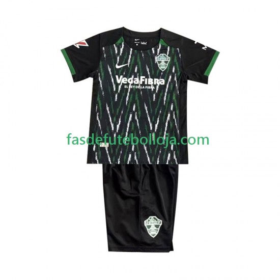 Camisola 2º Equipamento Elche CF 2025-2026 Manga Curta ,Criança