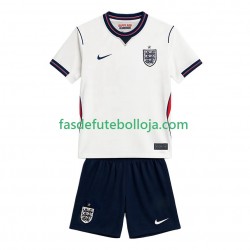 Camisola 1º Equipamento Seleção Inglesa World Cup 2026 Manga Curta ,Criança