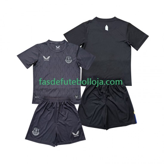 Camisola Guarda-redes 2º Equipamento Everton 2025-2026 Manga Curta ,Criança