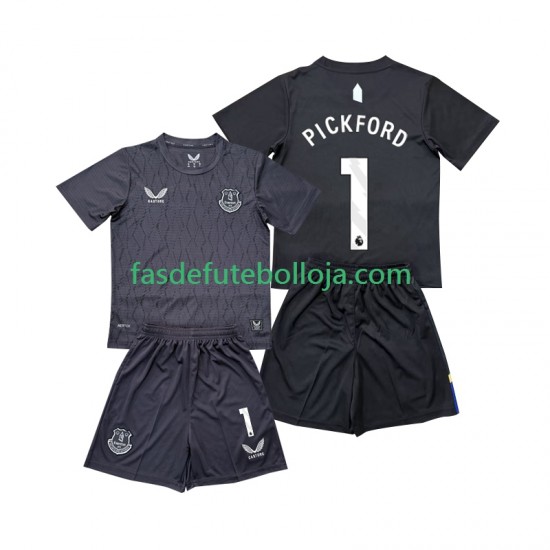 Camisola Guarda-redes 2º Equipamento Everton Pickford 1 2025-2026 Manga Curta ,Criança