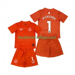 Camisola Guarda-redes 3º Equipamento Everton Pickford 1 2025-2026 Manga Curta ,Criança