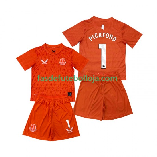 Camisola Guarda-redes 3º Equipamento Everton Pickford 1 2025-2026 Manga Curta ,Criança