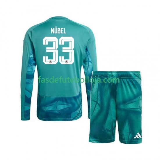 Camisola Guarda-redes 1º Equipamento Seleção Alemã Alexander Nubel 33 World Cup 2026 Manga Comprida ,Criança