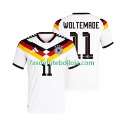 Camisola 1º Equipamento Seleção Alemã Woltemade 11 World Cup 2026 Manga Curta ,Homem