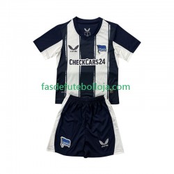Camisola 1º Equipamento Hertha BSC 2025-2026 Manga Curta ,Criança