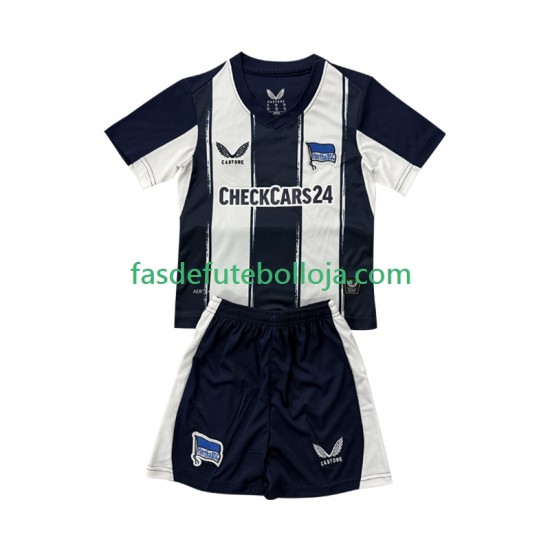 Camisola 1º Equipamento Hertha BSC 2025-2026 Manga Curta ,Criança