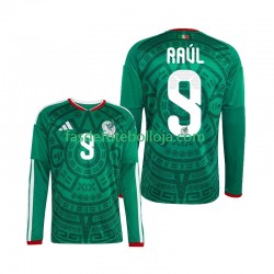 Camisola 1º Equipamento Seleção Mexicana Raul Jimenez 9 World Cup 2026 Manga Comprida ,Homem