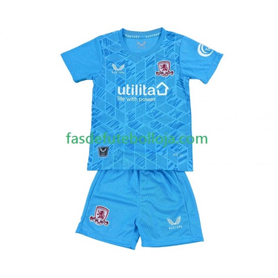 Camisola Guarda-redes 1º Equipamento Middlesbrough 2025-2026 Manga Curta ,Criança