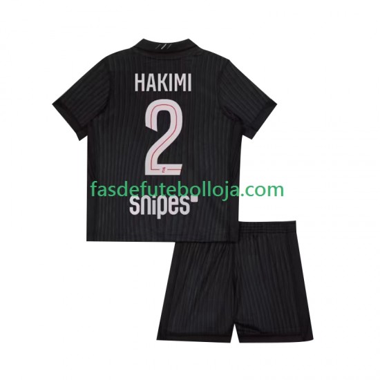 Camisola 4º Equipamento Paris Saint-Germain Achraf Hakimi 2 2025-2026 Manga Curta ,Criança