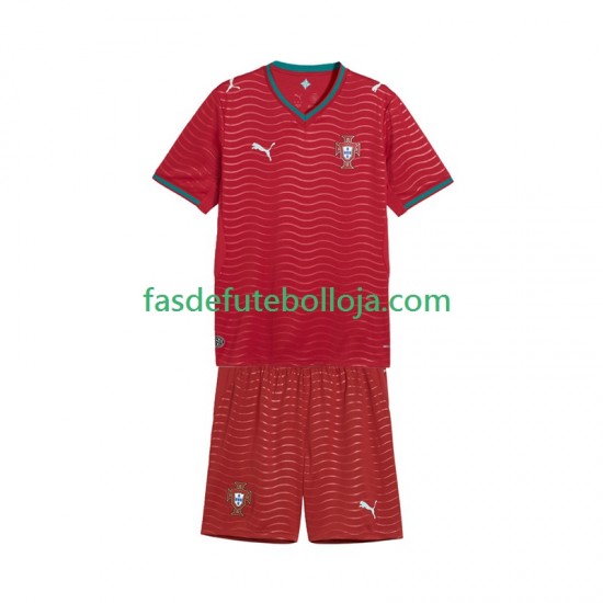 Camisola 1º Equipamento Seleção Portuguesa World Cup 2026 Manga Curta ,Criança