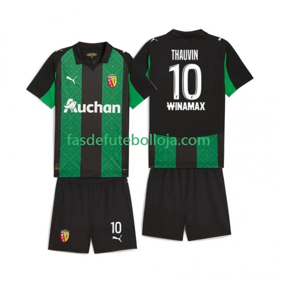 Camisola 2º Equipamento RC Lens Florian Thauvin 10 2025-2026 Manga Curta ,Criança