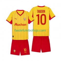 Camisola 1º Equipamento RC Lens Florian Thauvin 10 2025-2026 Manga Curta ,Criança