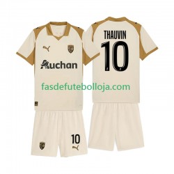 Camisola 3º Equipamento RC Lens Florian Thauvin 10 2025-2026 Manga Curta ,Criança