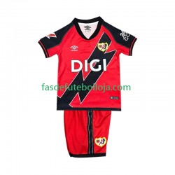 Camisola 2º Equipamento Rayo Vallecano 2025-2026 Manga Curta ,Criança