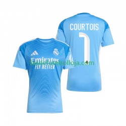 Camisola Guarda-redes 1º Equipamento Real Madrid Thibaut Courtois 1 2025-2026 Manga Curta ,Homem