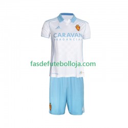 Camisola 1º Equipamento Real Zaragoza 2025-2026 Manga Curta ,Criança